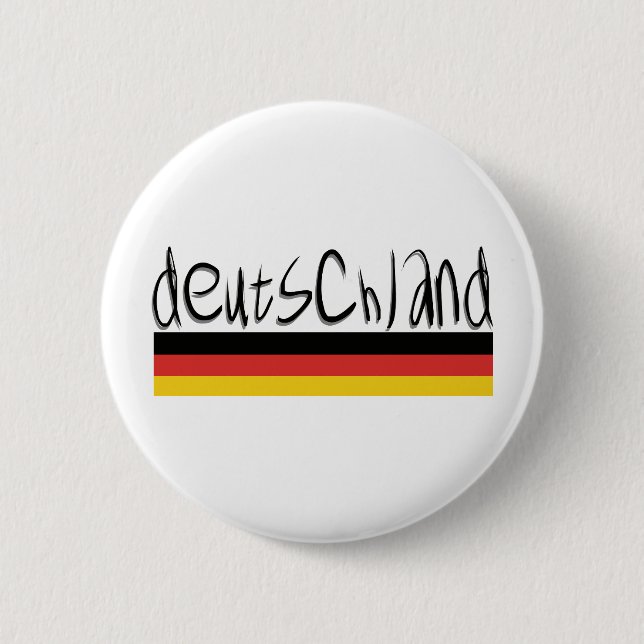 Deutschland Design! 6 Cm Round Badge (Front)