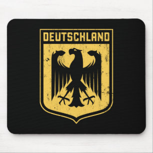 Deutschland Eagle -  German Coat of Arms Mouse Pad