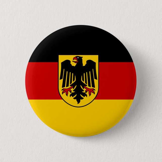 Deutschland Flag 6 Cm Round Badge (Front)