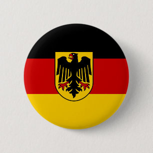 Deutschland Flag 6 Cm Round Badge