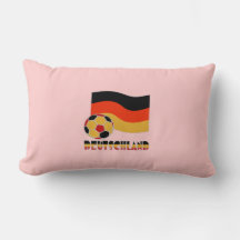 Deutschland Flag and Soccer Ball Grey Border
