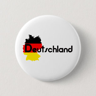 Deutschland flag colours! 6 cm round badge