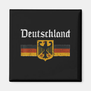Deutschland Flag Eagle Vintage German Heritage Pri Magnet