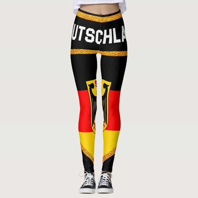 Deutschland Flag Leggings (Front)