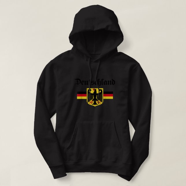 Deutschland Flag of german Eagle Germany German  Hoodie (Design Front)