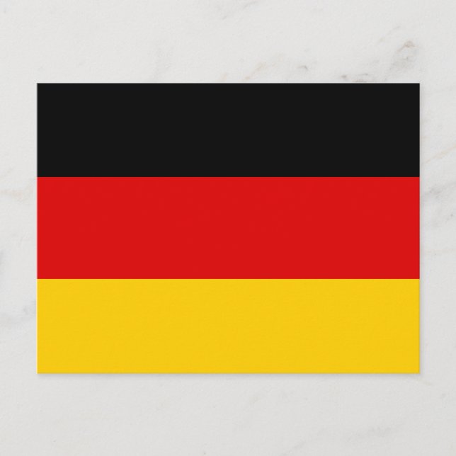 Deutschland Flagge Postkarte Postcard (Front)