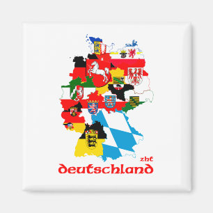 Deutschland flags magnet