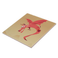 Deutschland flying dragon vintage poster