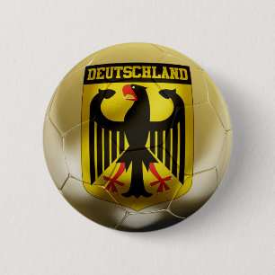 Deutschland Football 6 Cm Round Badge