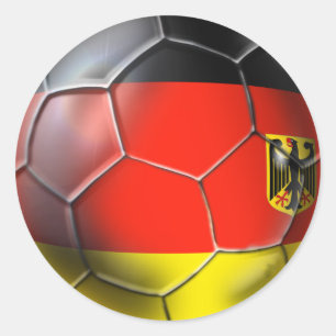 Deutschland Fußball 2014 soccer ball gifts Classic Round Sticker