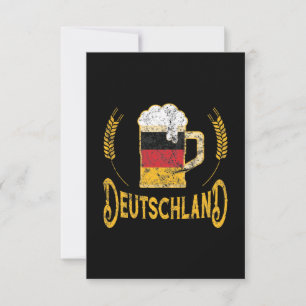 Deutschland German Flag Beer Lover Oktoberfest Card