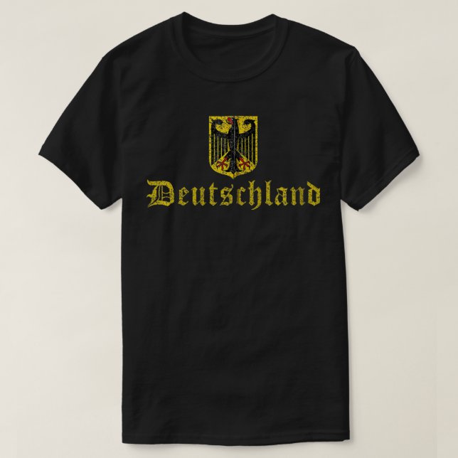 Deutschland German Flag Coat of Arms Germany Men W T-Shirt (Design Front)
