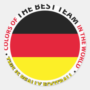 Deutschland-Germany-Germany Art Shield Classic Round Sticker