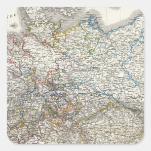 Deutschland - Germany Square Sticker