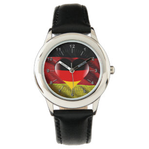 Deutschland heart flag watch