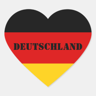 DEUTSCHLAND HEART STICKER