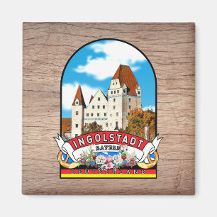 Deutschland Ingolstadt Vintage souvenir Magnet