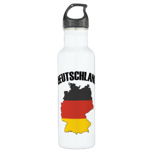 Deutschland Map - German Flag - Germany Travel 710 Ml Water Bottle