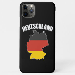 Deutschland Map - German Flag - Germany Travel iPhone 11 Pro Max Case