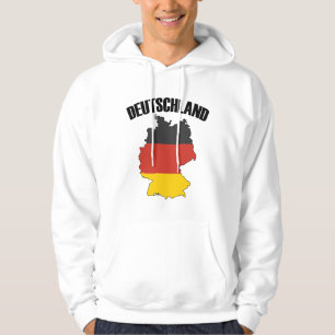 Deutschland Map - German Flag - Germany Travel Hoodie