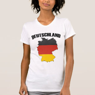 Deutschland Map - German Flag - Germany Travel T-Shirt