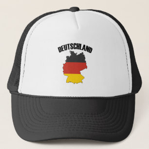 Deutschland Map - German Flag - Germany Travel Trucker Hat