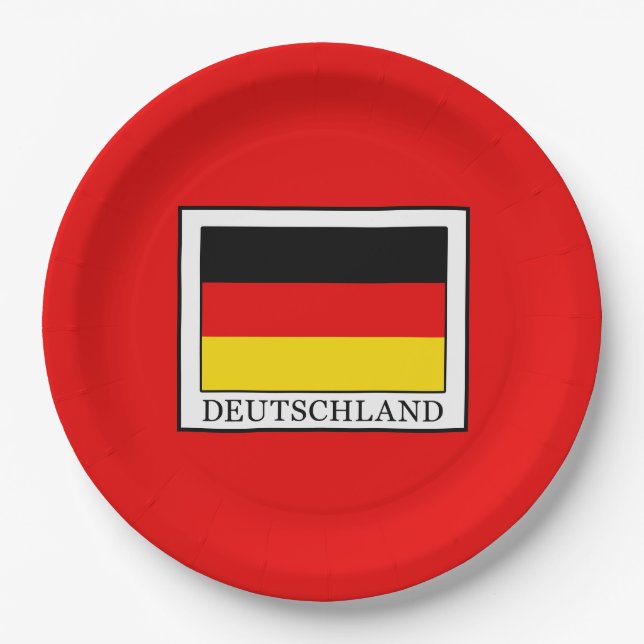 Deutschland Paper Plate (Front)