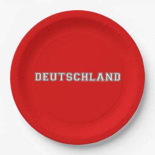 Deutschland Paper Plate