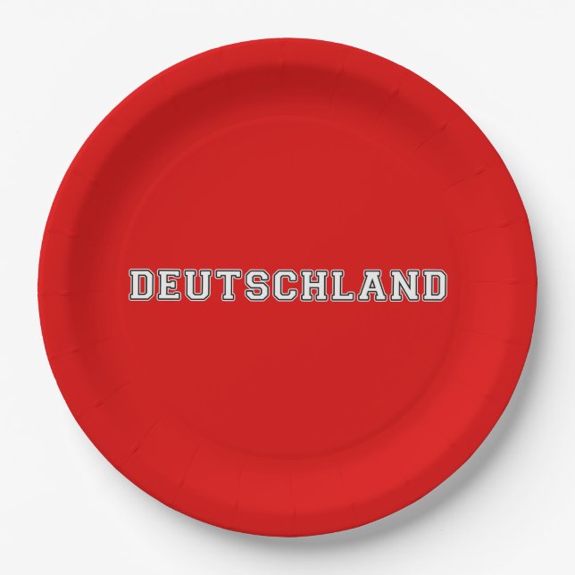 Deutschland Paper Plate (Front)