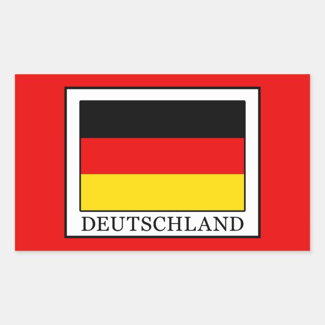 Deutschland Rectangular Sticker (Front)