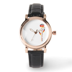 Deutschland Rose German Flag Watch