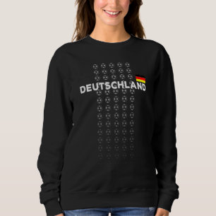 Deutschland Soccer Fan German Flag Pride Futbol Ge Sweatshirt