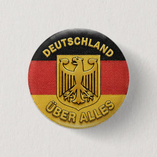 Deutschland über alles 3 cm round badge