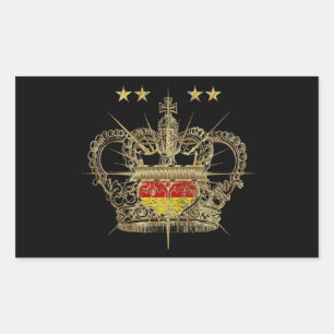Deutschland Vier Sterne Weltmeister Germany Soccer Rectangular Sticker