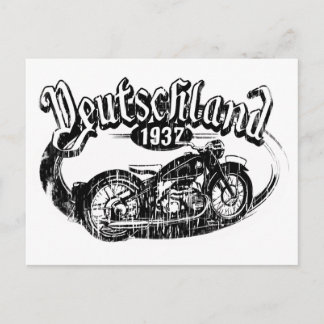 Deutschland Vintage Motorcycle Postcard