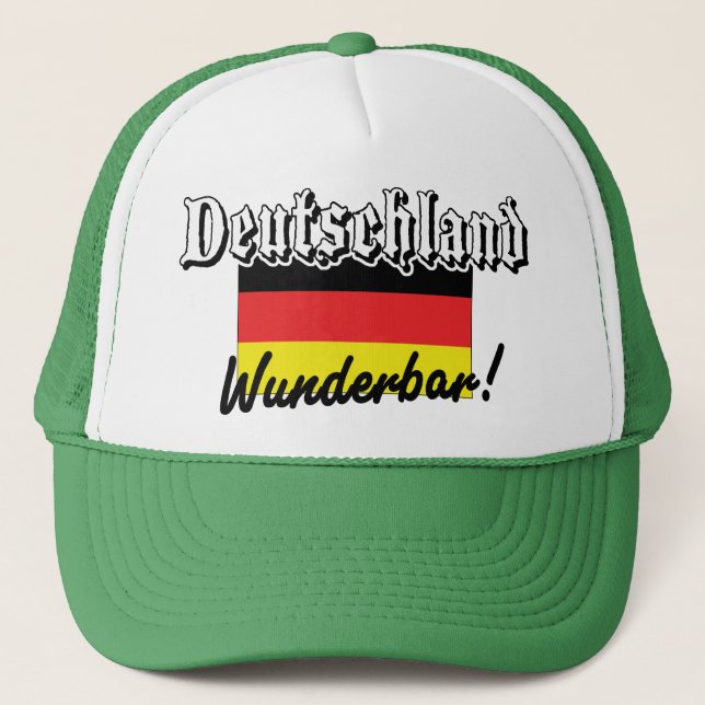 Deutschland Wunderbar Trucker Hat (Front)