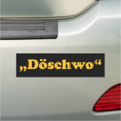 Deux Chevaux 2CV Döschwo Typography Car Magnet (In Situ)