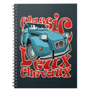 Deux chevaux blue notebook