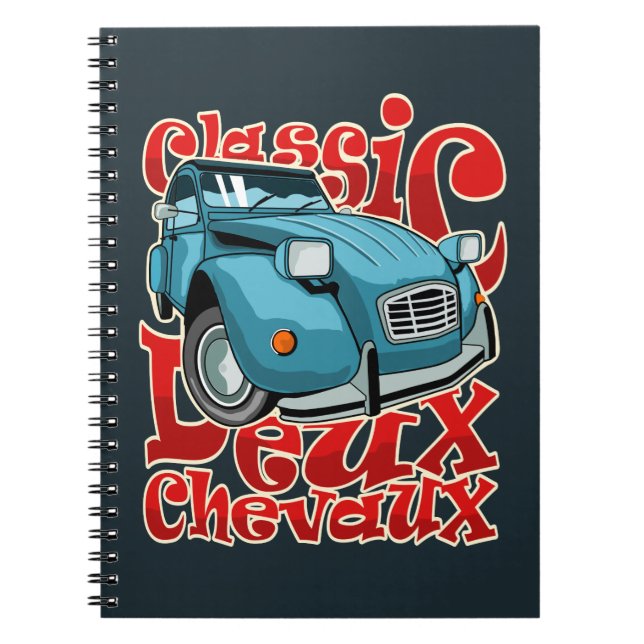 Deux chevaux blue notebook (Front)