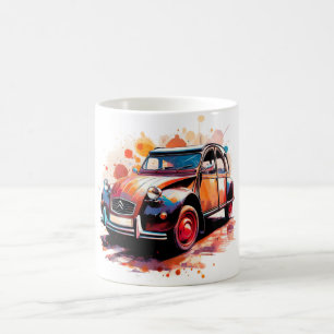 Deux chevaux car coffee mug