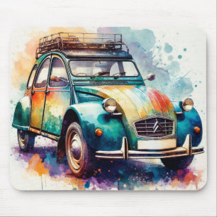 Deux Chevaux Mouse Pad