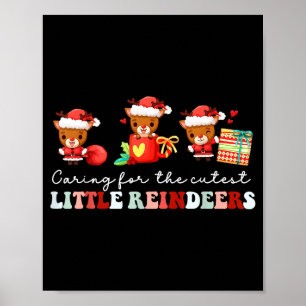 Devdoxtee Caring For The Cutest Reindeers Mother B Poster