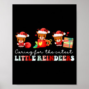 Devdoxtee Caring For The Cutest Reindeers Mother B Poster