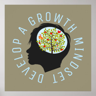 Develop A Growth Mindset Education Reform Poster