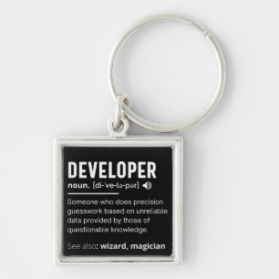 Developer Dictionary Definition Funny developers Key Ring