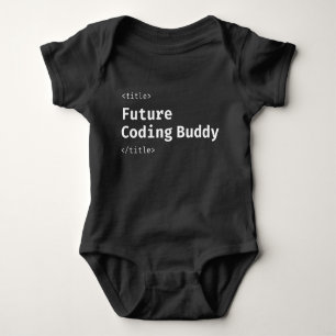 Developer Future Coding Buddy Cute Programmer Baby Bodysuit
