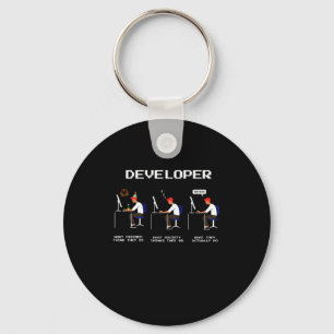 Developer Programmer Coder Computer Nerd Geek gift Key Ring