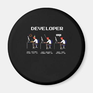 Developer Programmer Coder Computer Nerd Geek gift Magnet