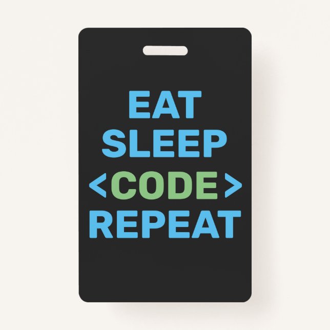 DEVELOPER |PROGRAMMER | CODING  ID BADGE (Front)