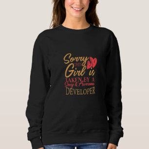 Developer Work Job Husband Wife Saying Everyday Sweatshirt